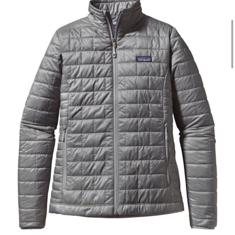 Patagonia Nano Puffer Full Zip Quilted Coat in Grey